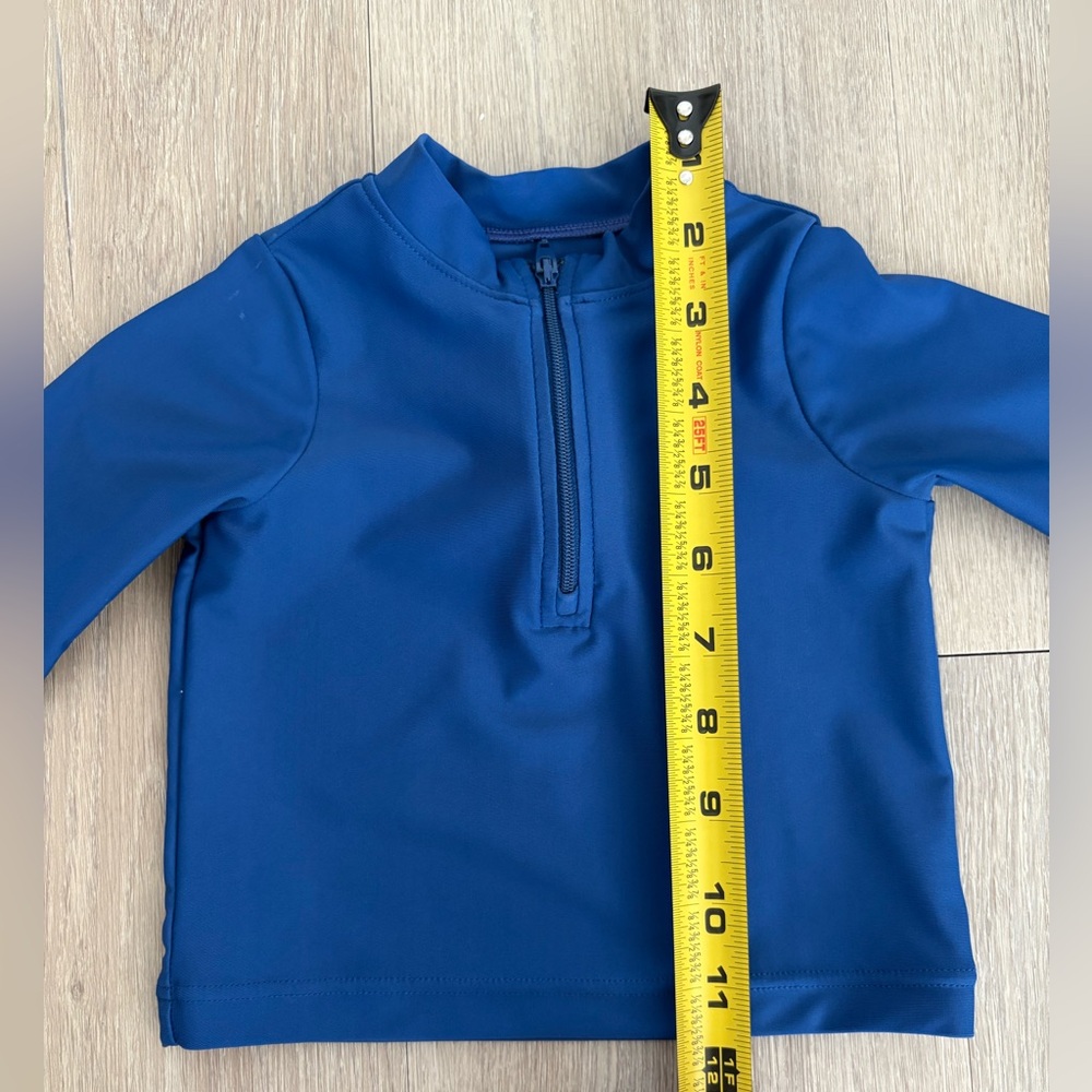 Primary Baby Kids Swim Top Rash Guard 0-3 Months Blue Swim Pool Summer UPF 50+ - Picture 7 of 11